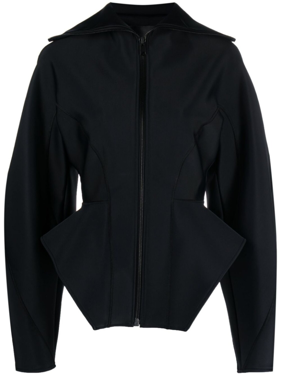 

Mugler куртка с корсетом, черный