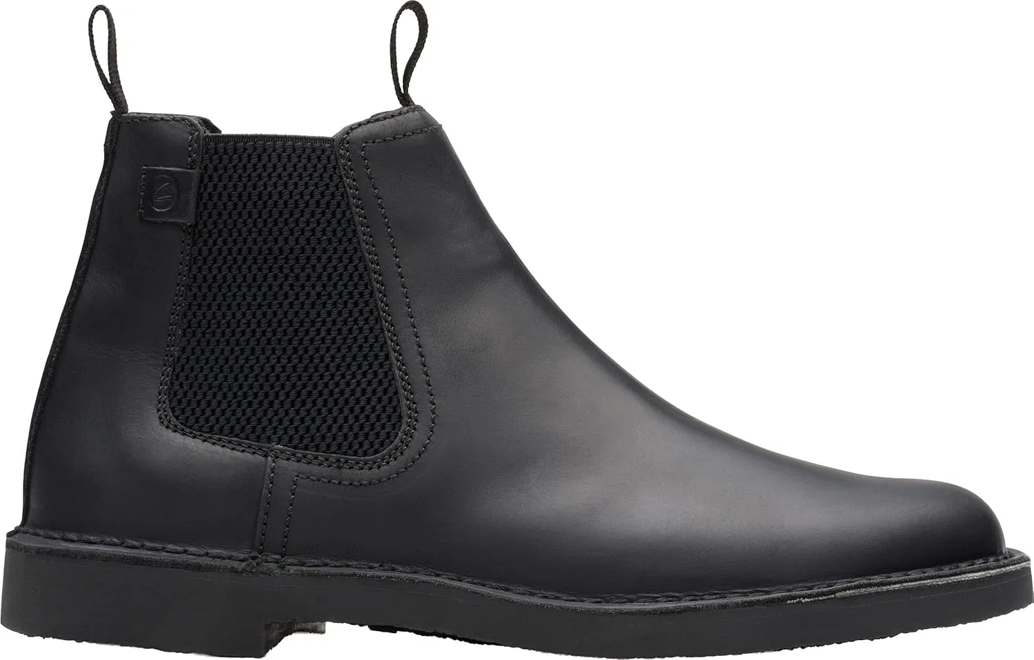 Мужские ботинки Clarks Shepton Easy Chelsea, Black Leather — фото 4