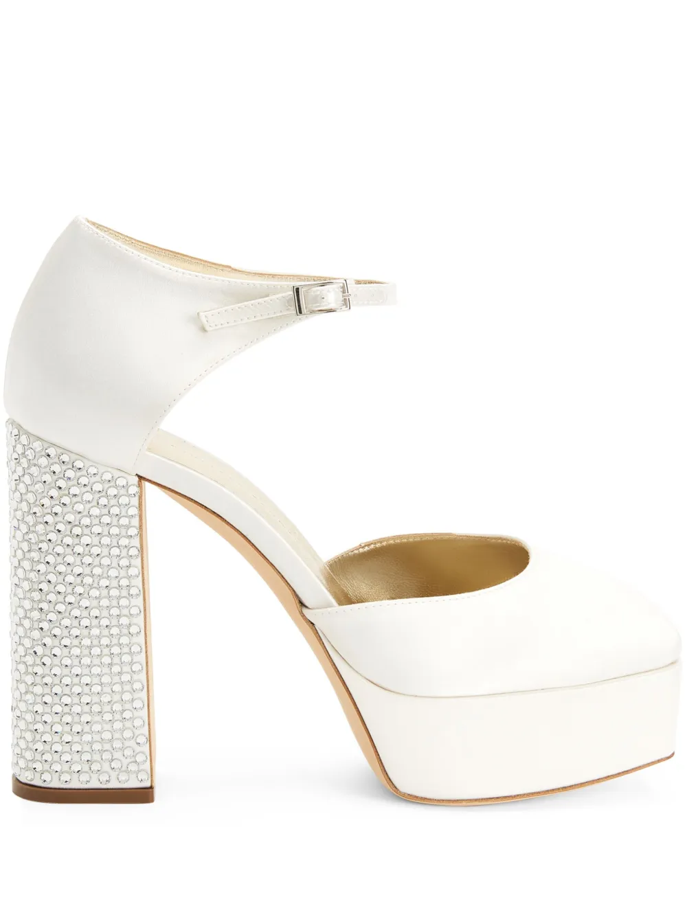 Декорированные туфли на платформе Giuseppe Zanotti, белый