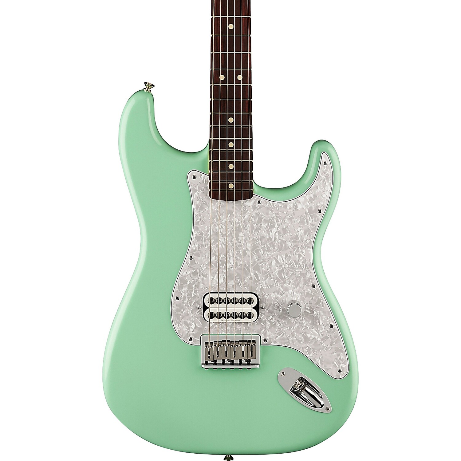 

Электрогитара Fender Tom DeLonge Stratocaster со звукоснимателем Invader SH8 Surf Green