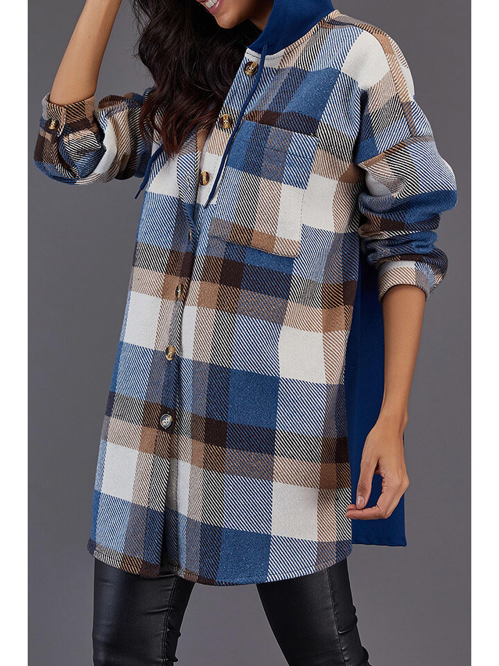 

Куртка LA Angels Hemdjacke, цвет Blau/Weiß