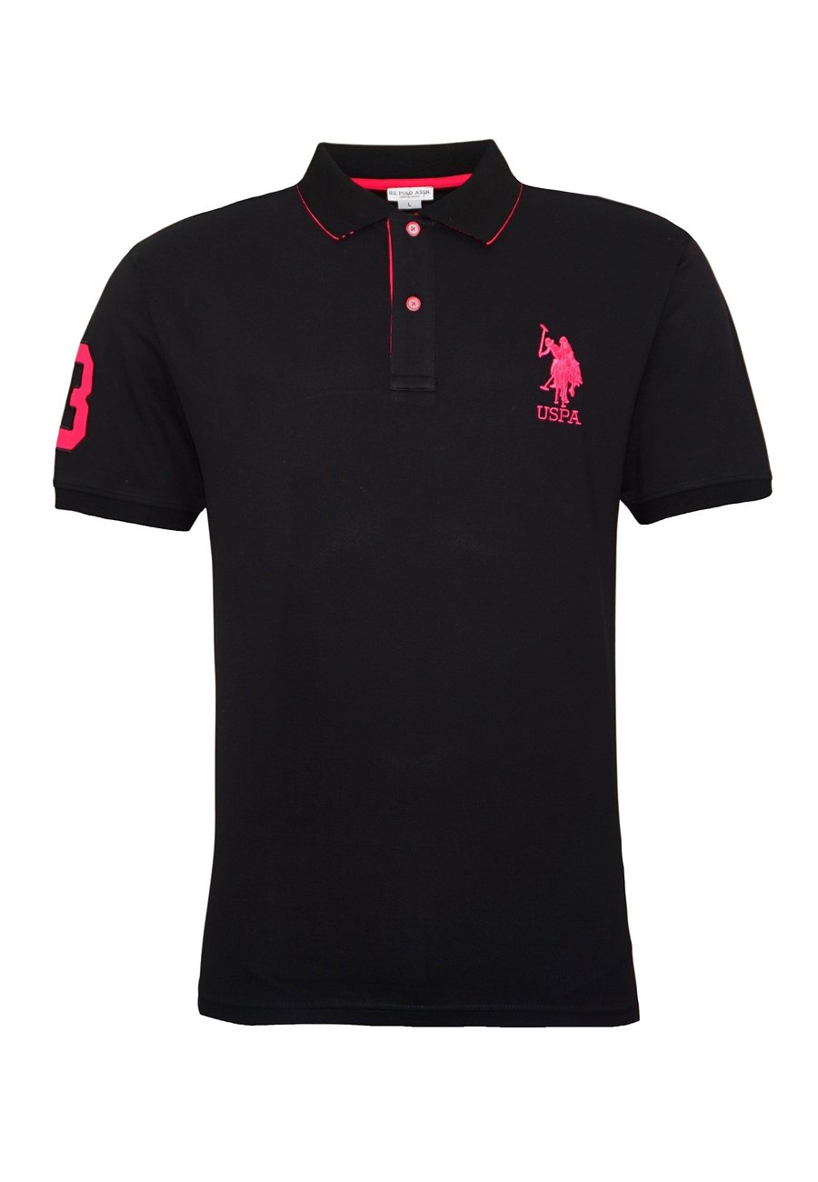 Поло U.S. Polo Assn. Polo shirt, Schwarz/Black — фото 4