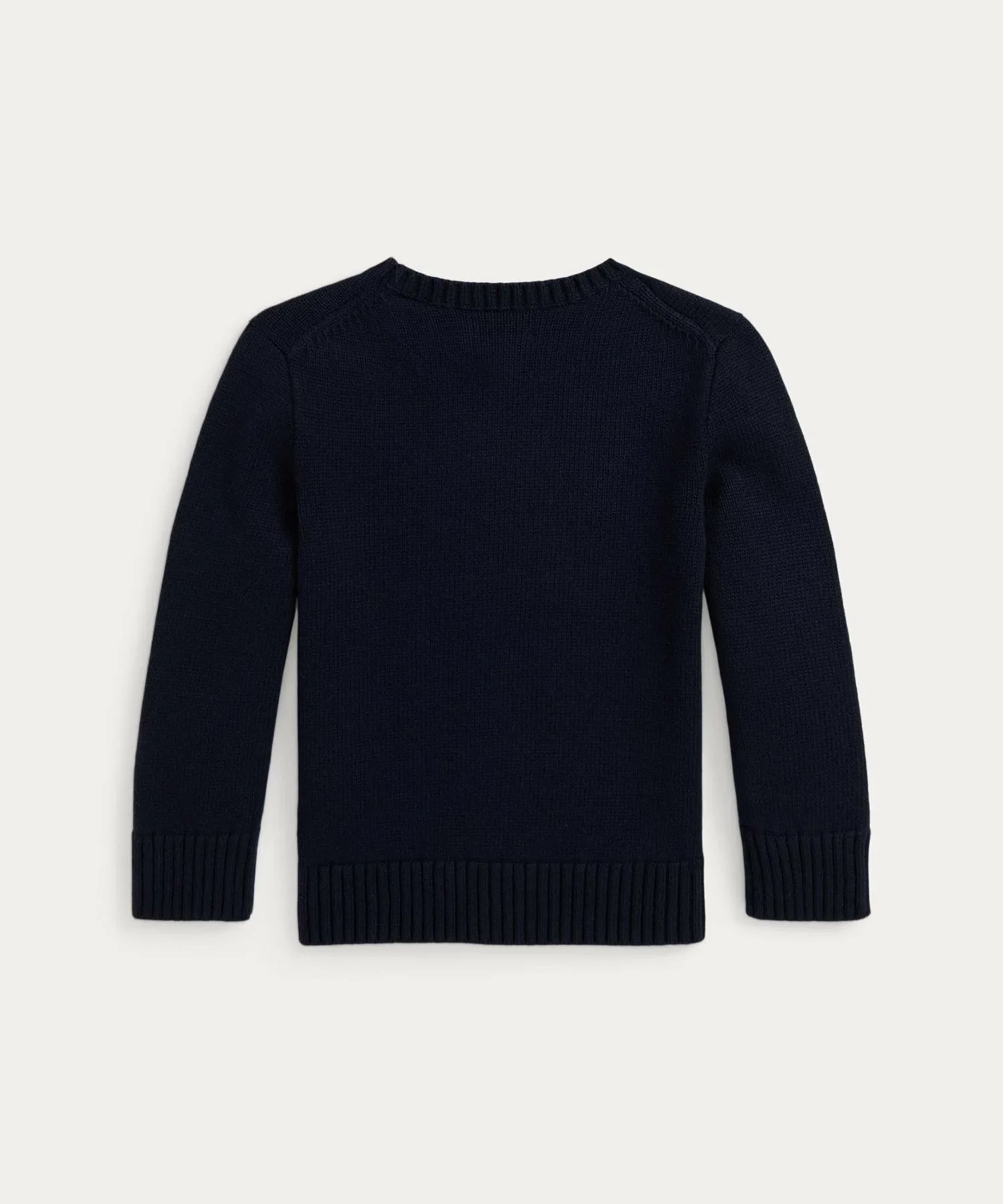 (Для мальчиков, 2-7 лет) Хлопковый свитер с интарсией в виде собаки Polo Ralph Lauren, 410 Navy — фото 3