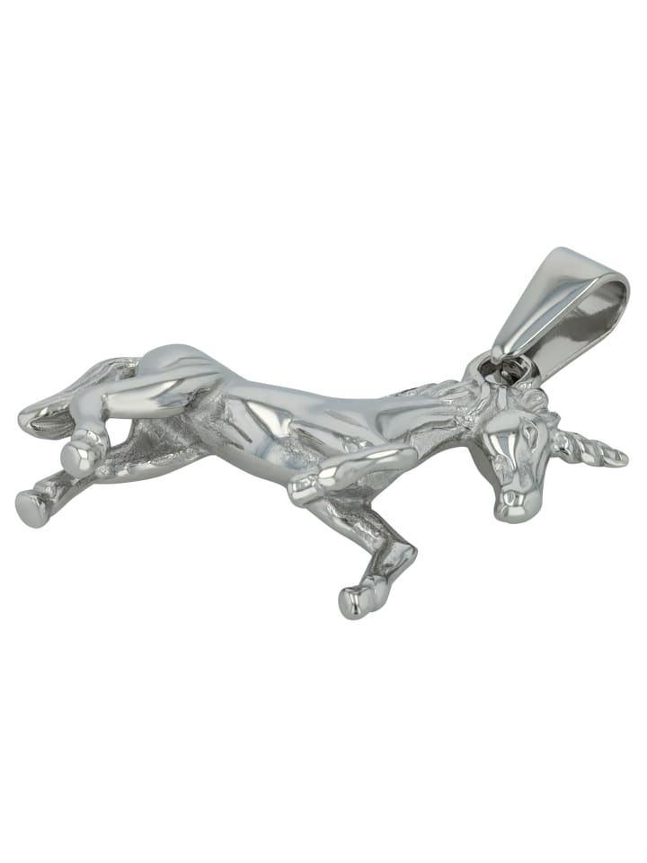 

Adeliás Кулон для девочек - Кулон с единорогом из нержавеющей стали серебристого цвета