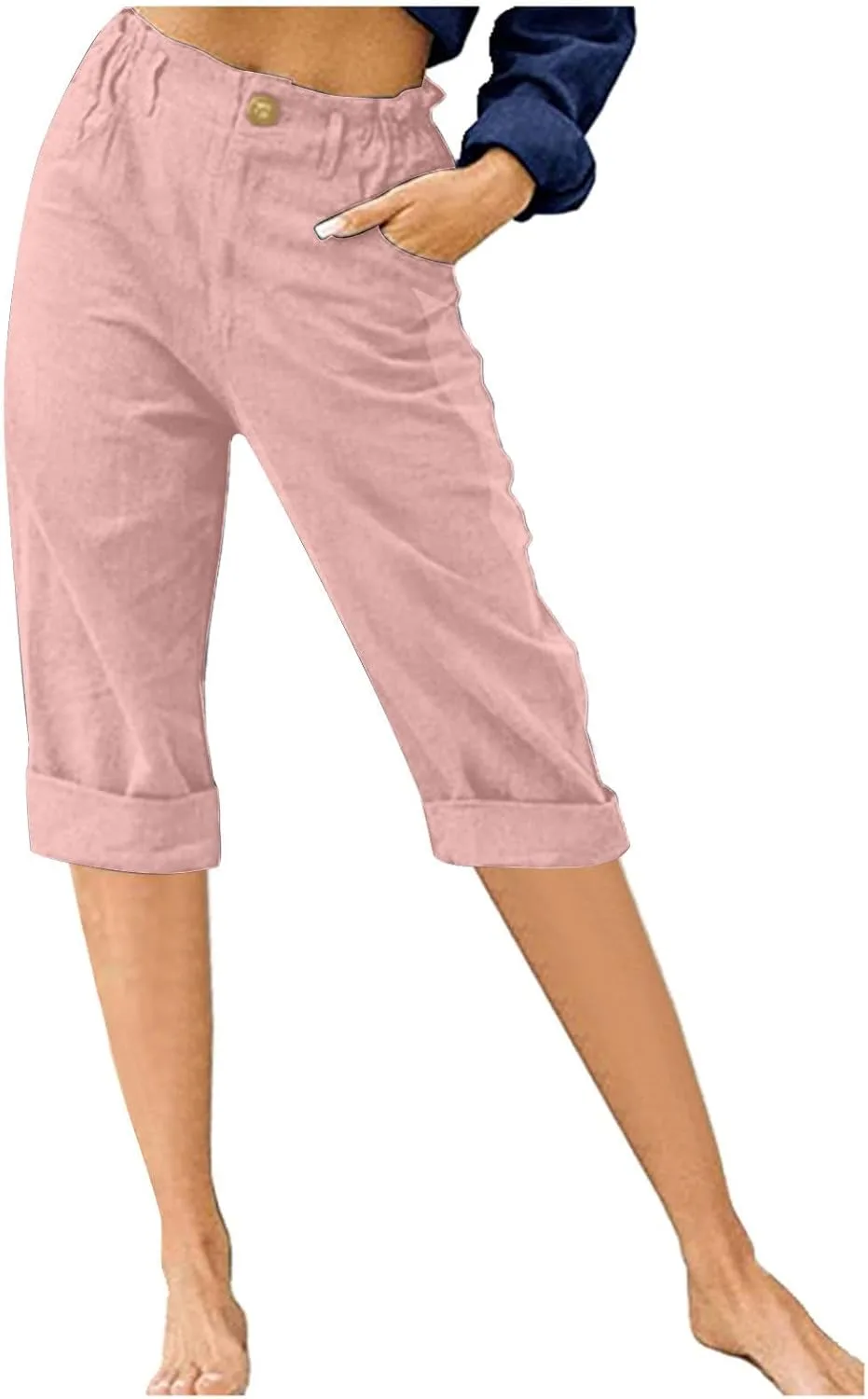 

Женские капри из льна для йоги и отдыха