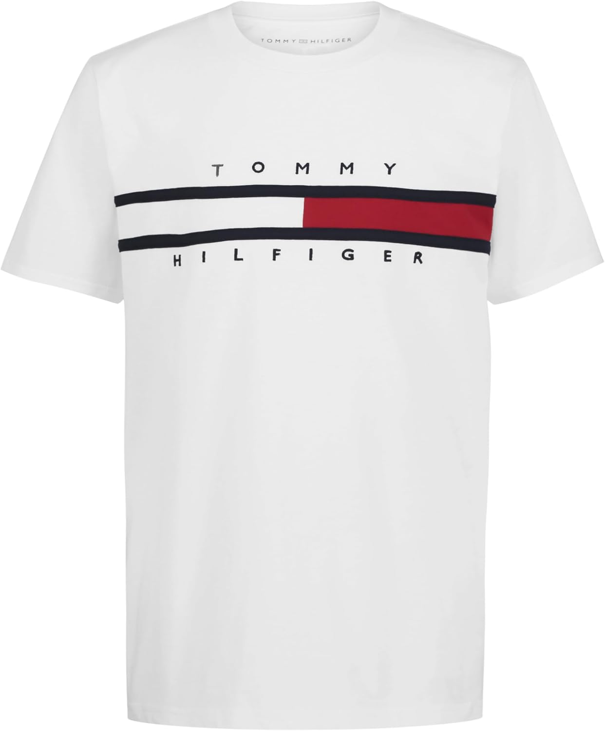 

Футболка Tommy Hilfiger для мальчиков с короткими рукавами и круглым вырезом, мягкая, удобная, свободного кроя, Signature White, Белый, Футболка Tommy Hilfiger для мальчиков с короткими рукавами и круглым вырезом, мягкая, удобная, свободного кроя, Signatu