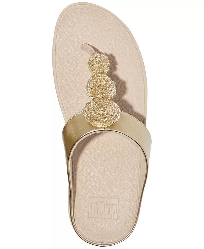 Женские босоножки Fino Beadie на танкетке FitFlop, слоновая кость/кремовый — фото 3