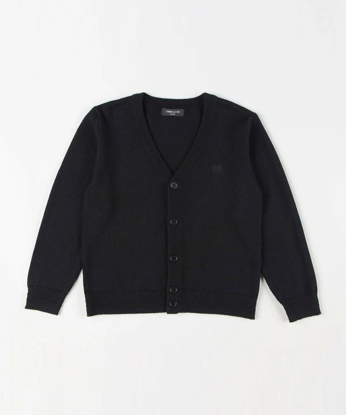 Простой вязаный кардиган (140-160 см) Comme Ca Ism, black
