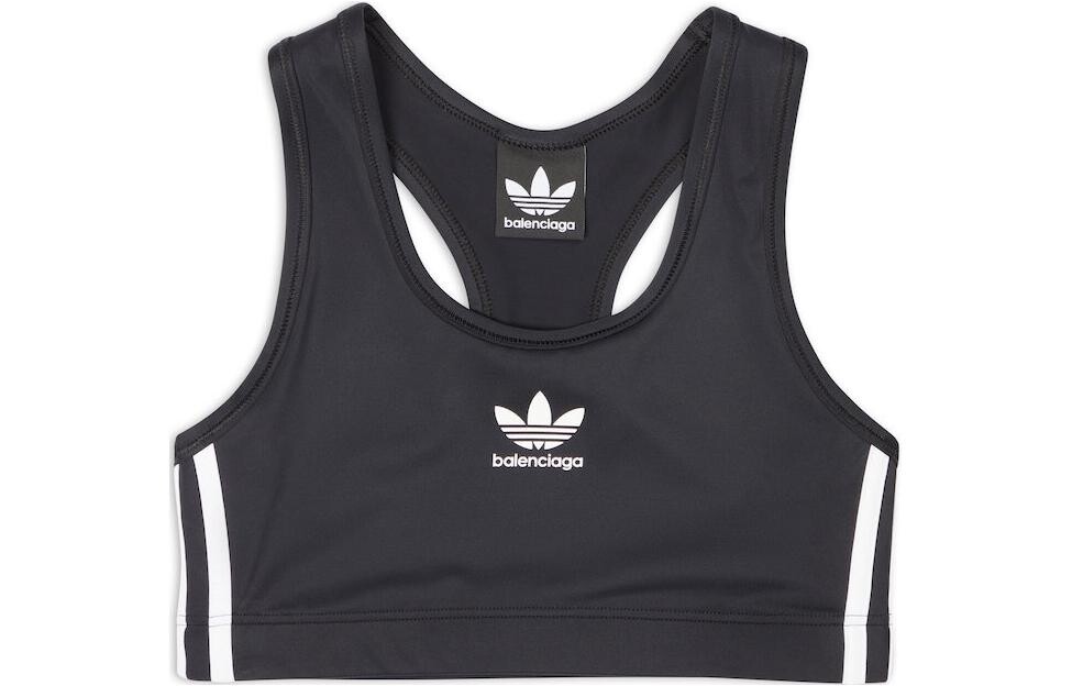 

Топ женский Balenciaga x Adidas спортивный, черный