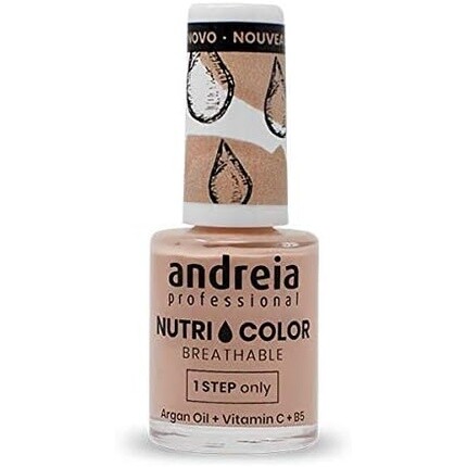

Андрея Профессиональный дышащий лак для ногтей NutriColor Веганский и не подвергаемый жестокому обращению УФ-гель для дизайна ногтей «сделай сам» со стойким глянцевым покрытием NC8 телесного цвета 10,5 мл Andreia