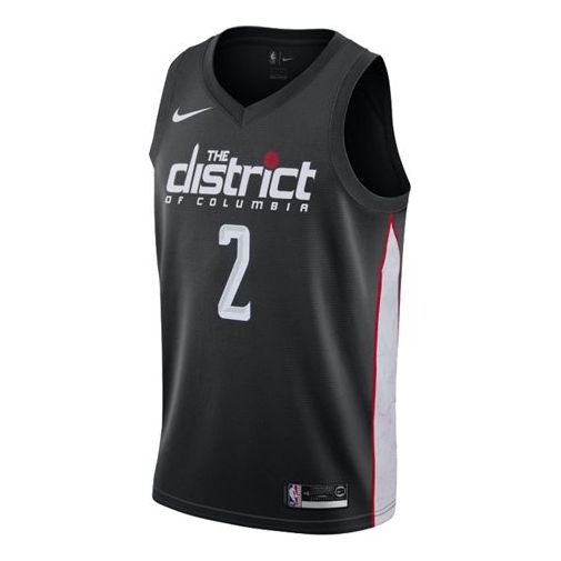 

Футболка nba washington wizards 2 city version sw fan edition баскетбольная игра спортивный жилет Nike, черный