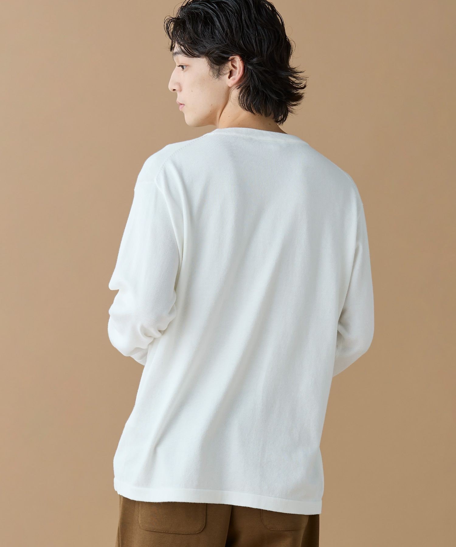 Экологичная трикотажная футболка LACOSTE, White — фото 4