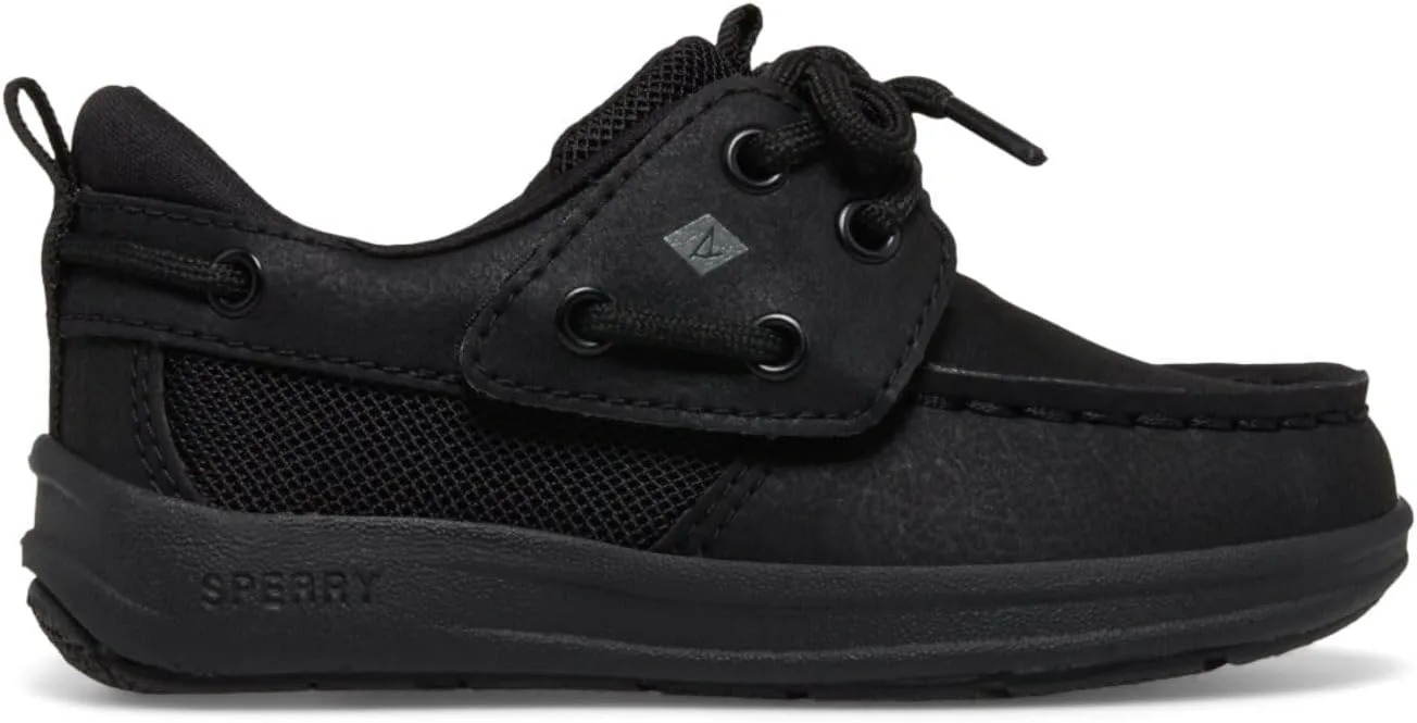 Детские лодочные туфли Sperry Unisex Fairwater Plushwave Jr, черный — фото 2