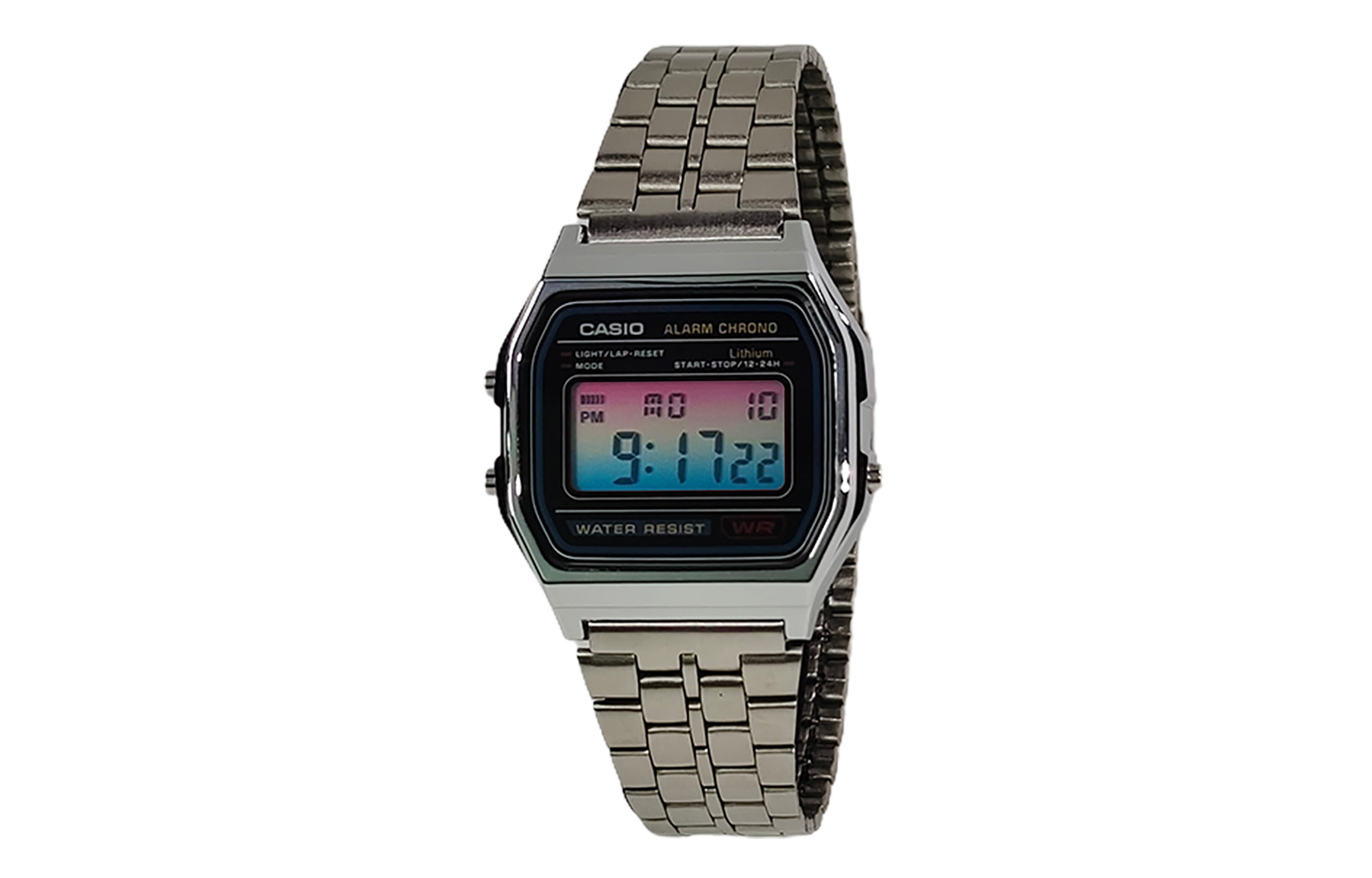 

CASIO Мужские часы Retrofit Series с кварцевым механизмом, стальной браслет, черный циферблат