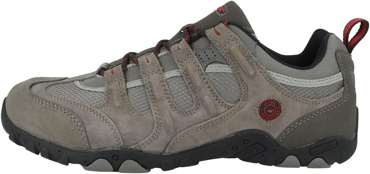 

Мужские походные ботинки HI-TEC с низкой посадкой, красный/серый/угольный