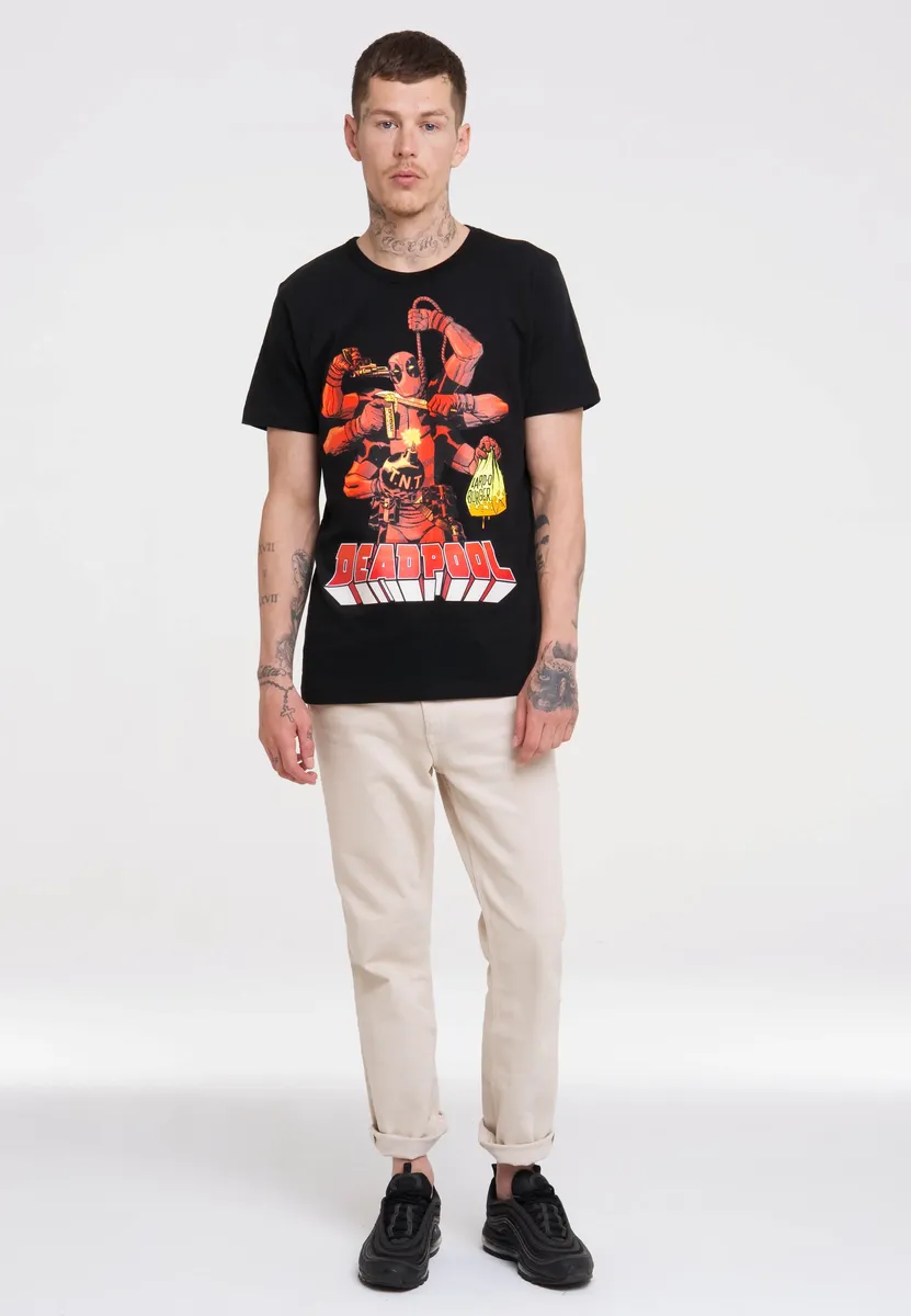 

Футболка Logoshirt "Marvel Comics – Deadpool" с лицензионным принтом, черный