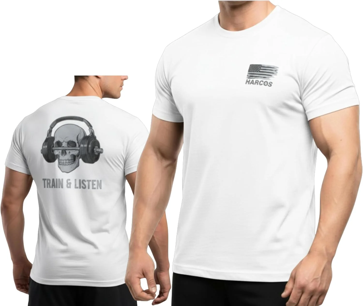 

Мужская футболка из хлопка Classic Crew Neck Tee Casual Harcos