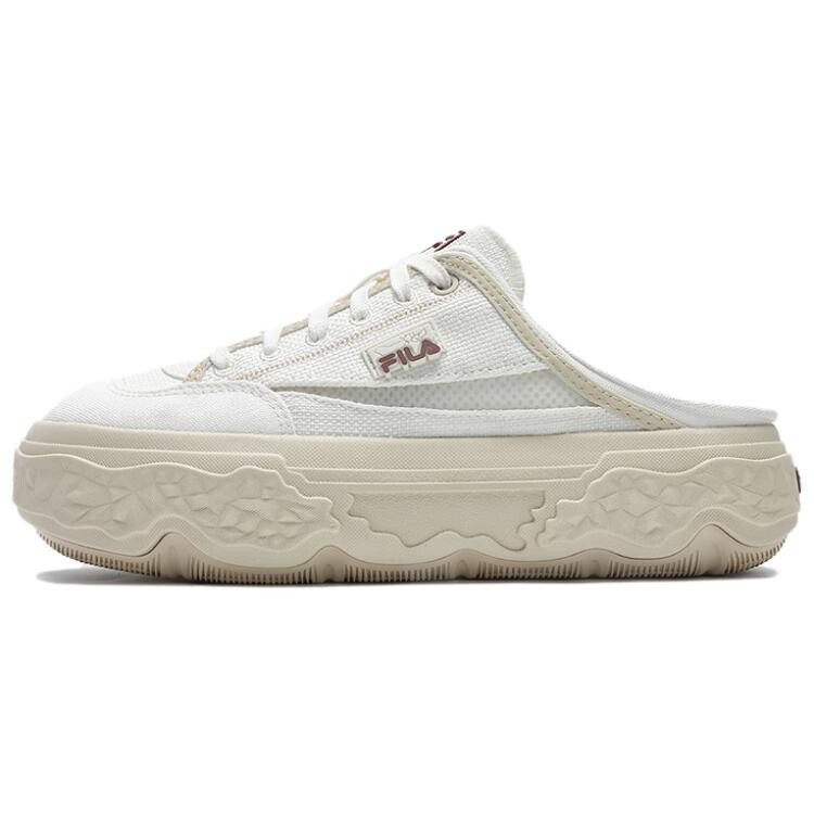 

ROCK Canvas Shoes Women's Low-top Micro Белый/Коричневый/Бежевый Fila