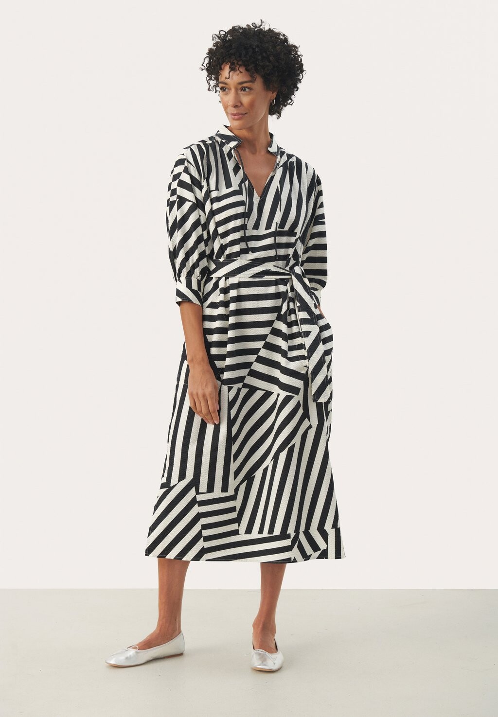 

Повседневное платье ENAPW Part Two, цвет deconstructed stripe