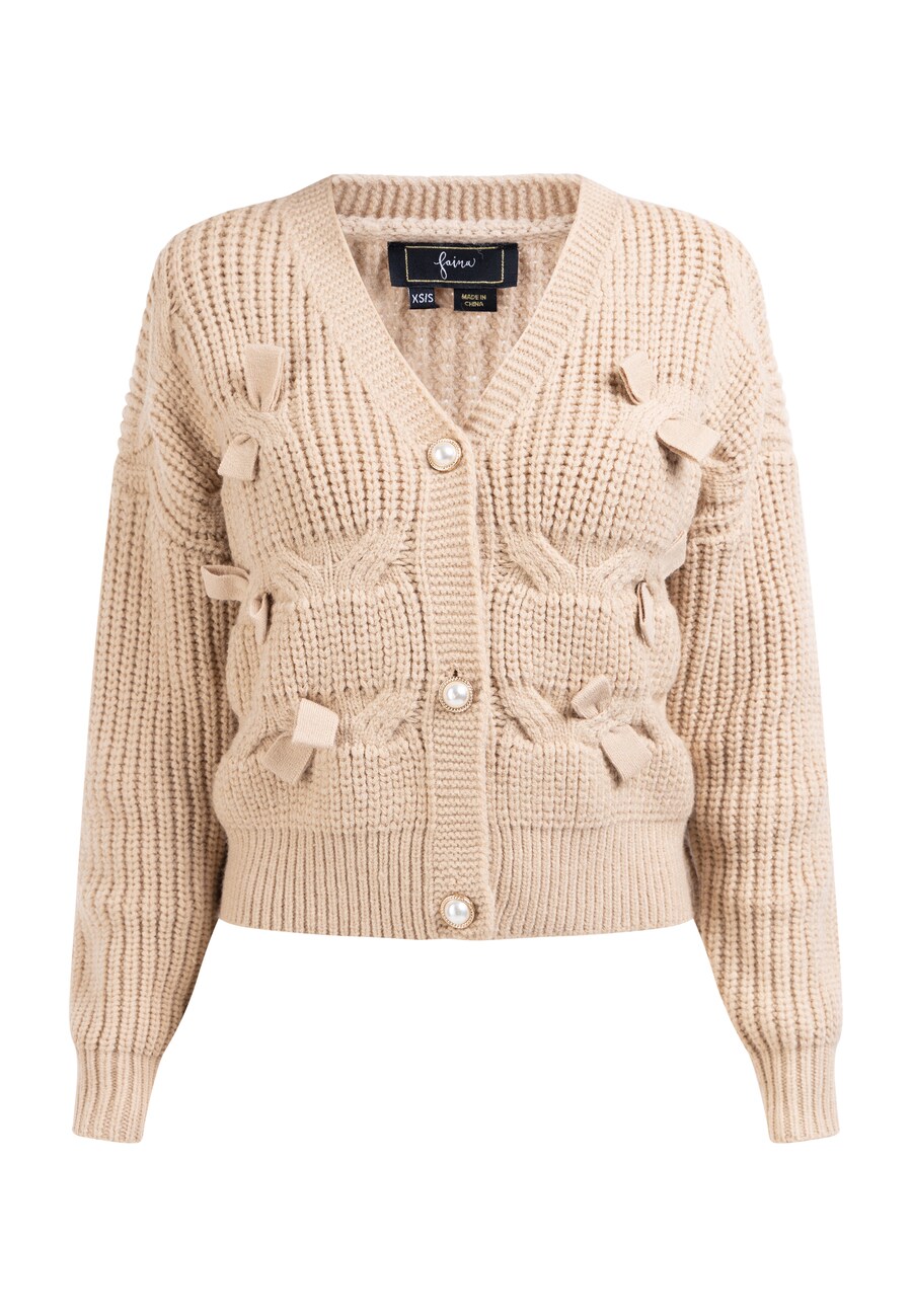 

Кардиган faina Knit Cardigan, бежевый