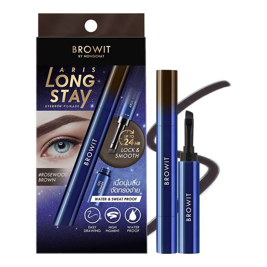 

Browit Aris Long Stay Помада для бровей 1,6 г Палисандр Коричневый, Rosewood Brown