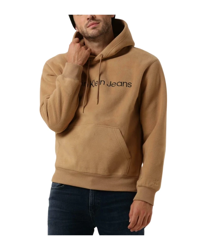 

Плотная двухсторонняя толстовка с капюшоном Calvin Klein, коричневый