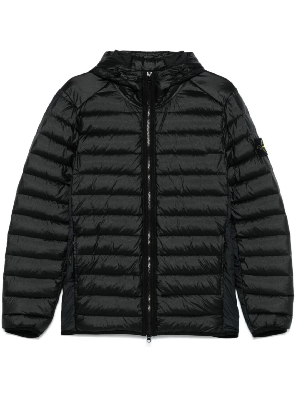 

Пуховик с капюшоном Stone Island, черный