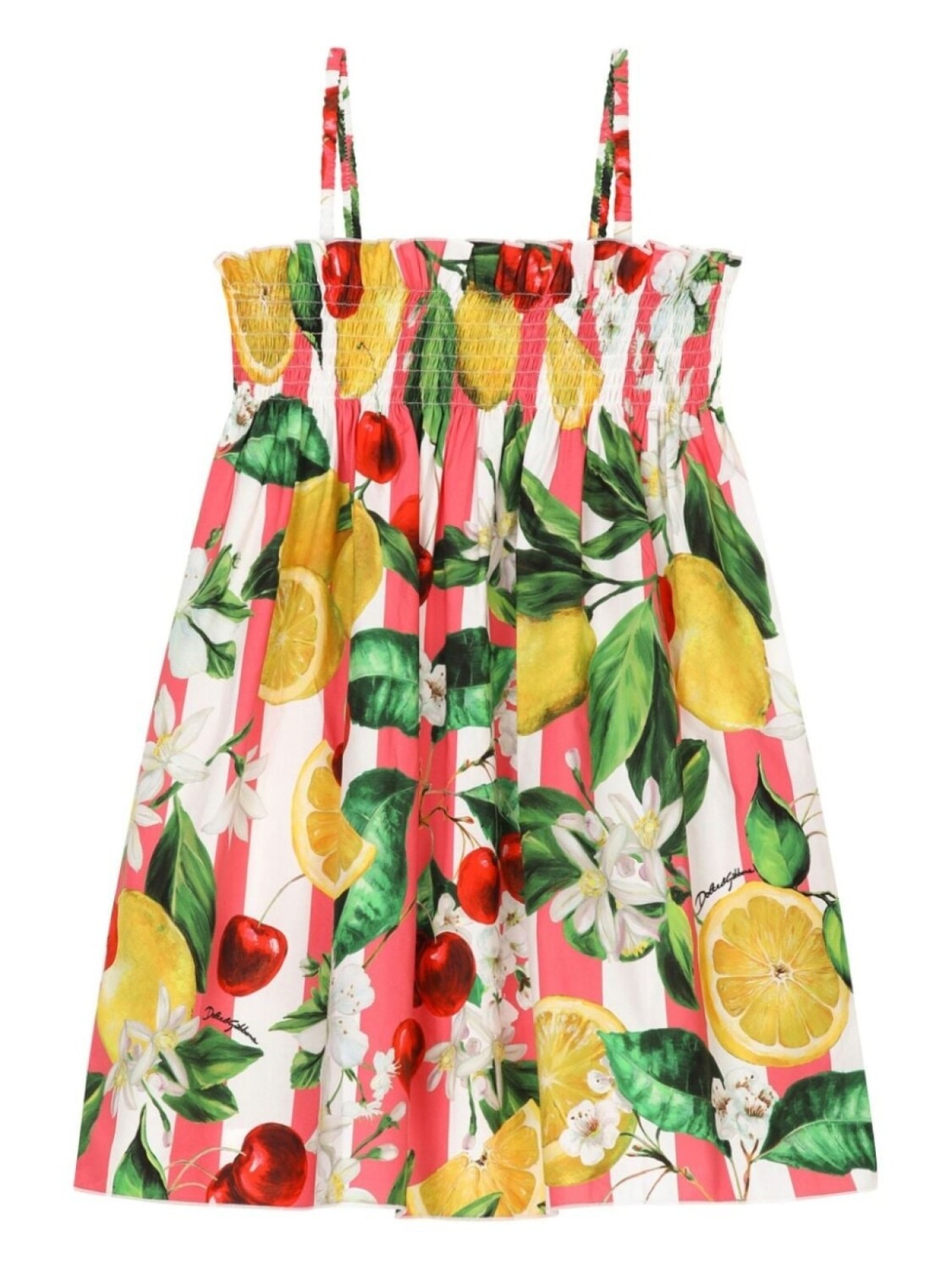 

Dolce & Gabbana платье с принтом Lemon & Cherry, желтый