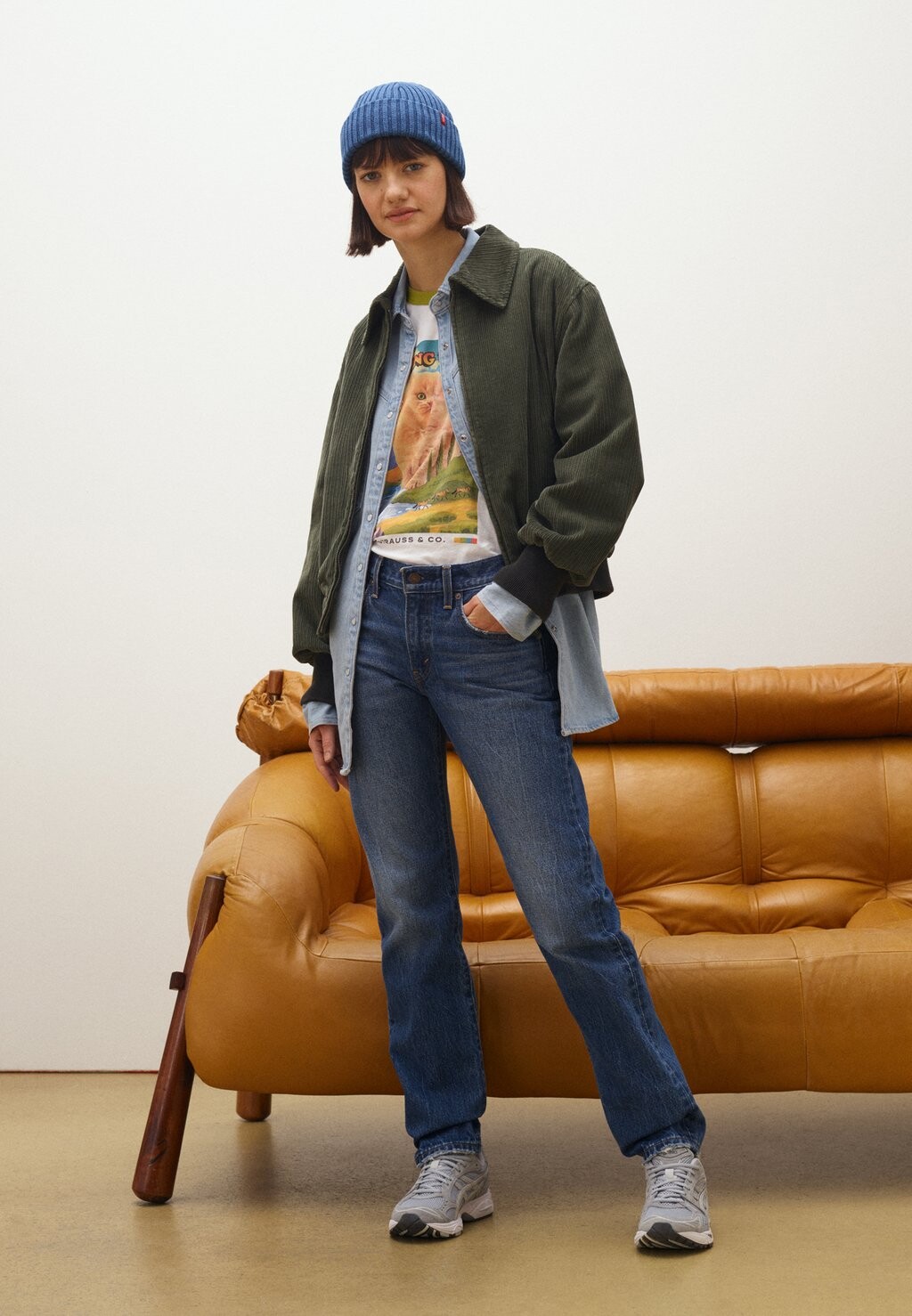 

Джинсы прямого кроя Levi's Middy Straight, простое время