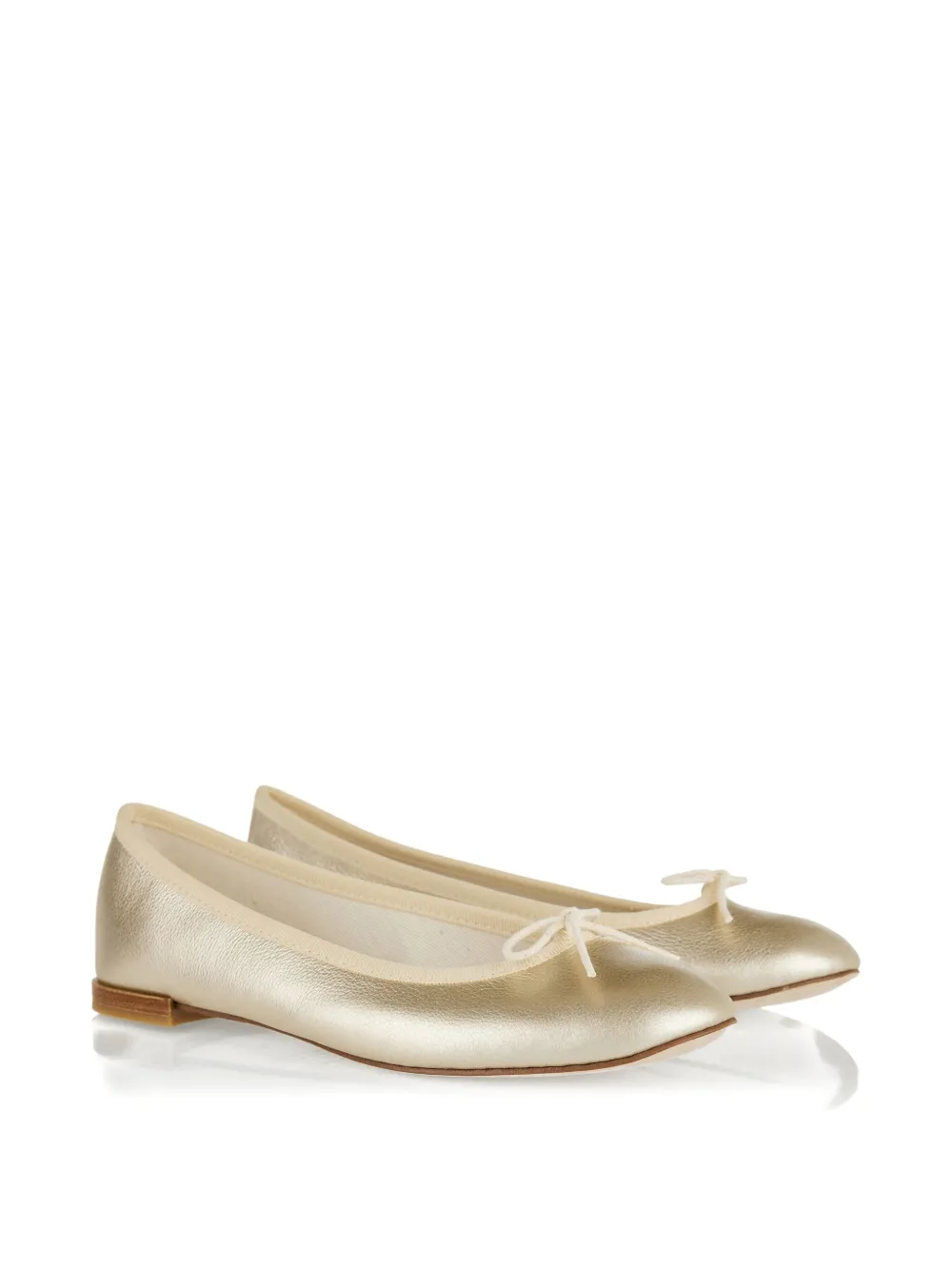 Балетки Cendrillon с эффектом металлик Repetto, нейтральный — фото 2