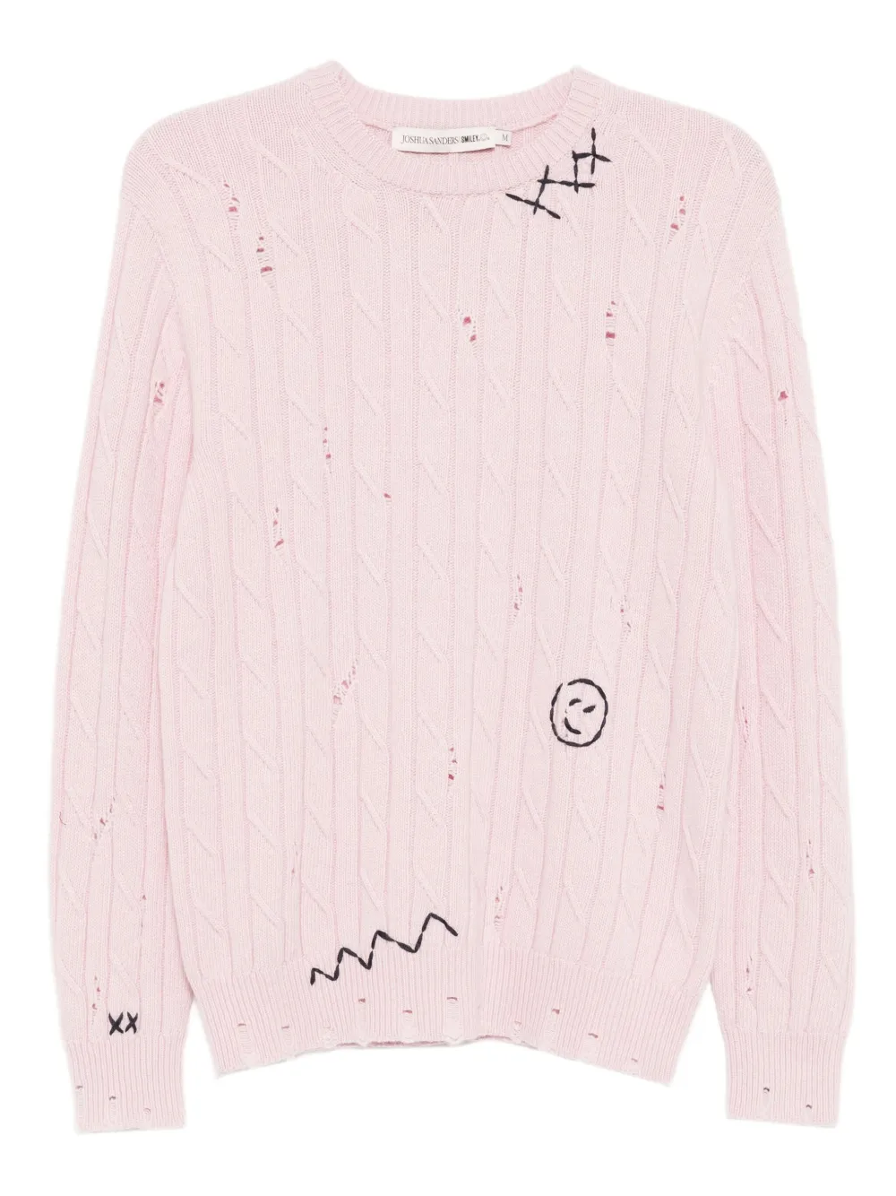 

Джемпер с эффектом потертости Joshua Sanders, розовый