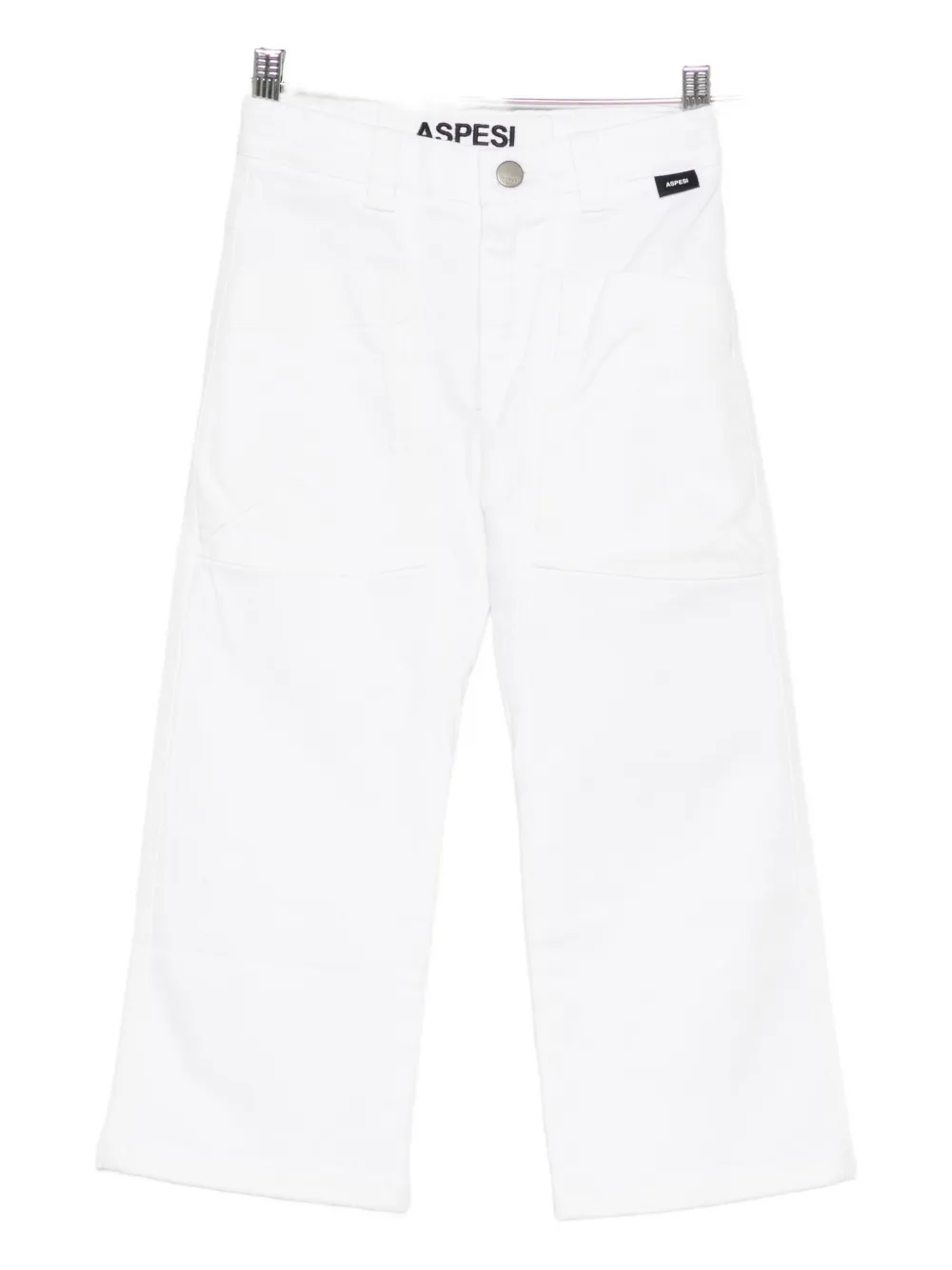 

Брюки с накладными карманами Aspesi Kids, белый