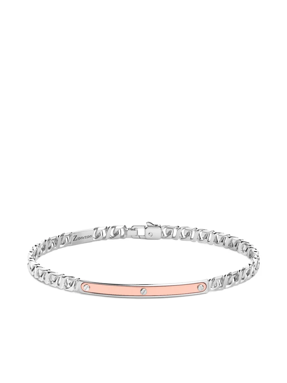 

Браслет из стерлингового серебра с заклепками Zancan, розовый