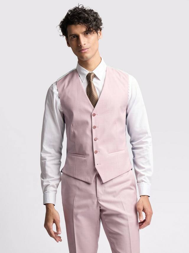 

Богатый жилет из шерсти бурры Ted Baker, розовый
