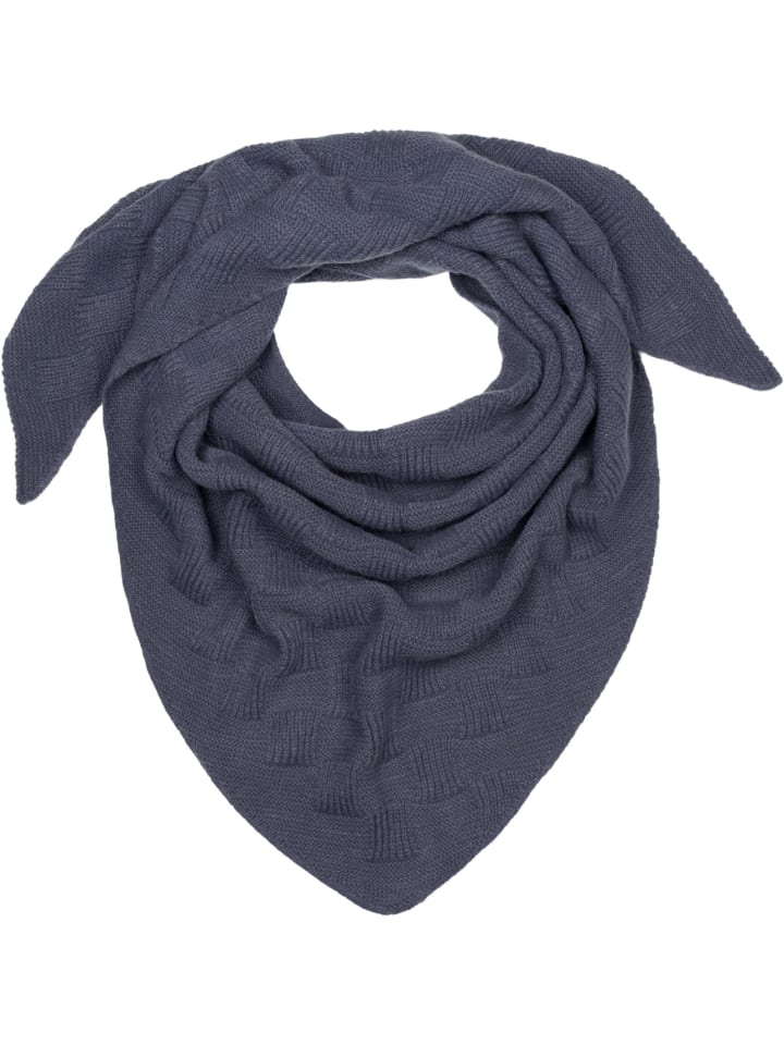 

StyleBREAKER Вязаная треугольная шаль темно-серого цвета