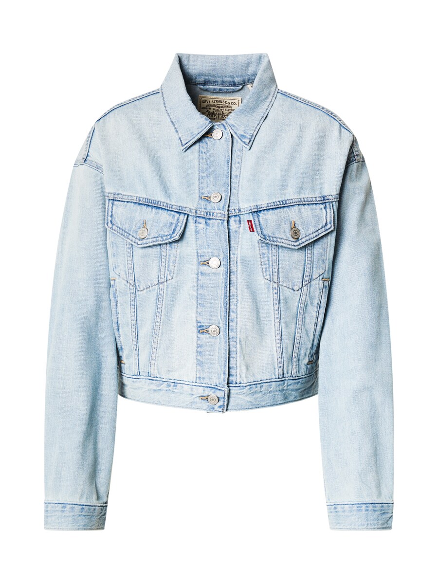 

Куртка межсезонная LEVI'S SHRUNKEN 90S TRUCKER REMEMBER IN LINEN DENIM, синий деним