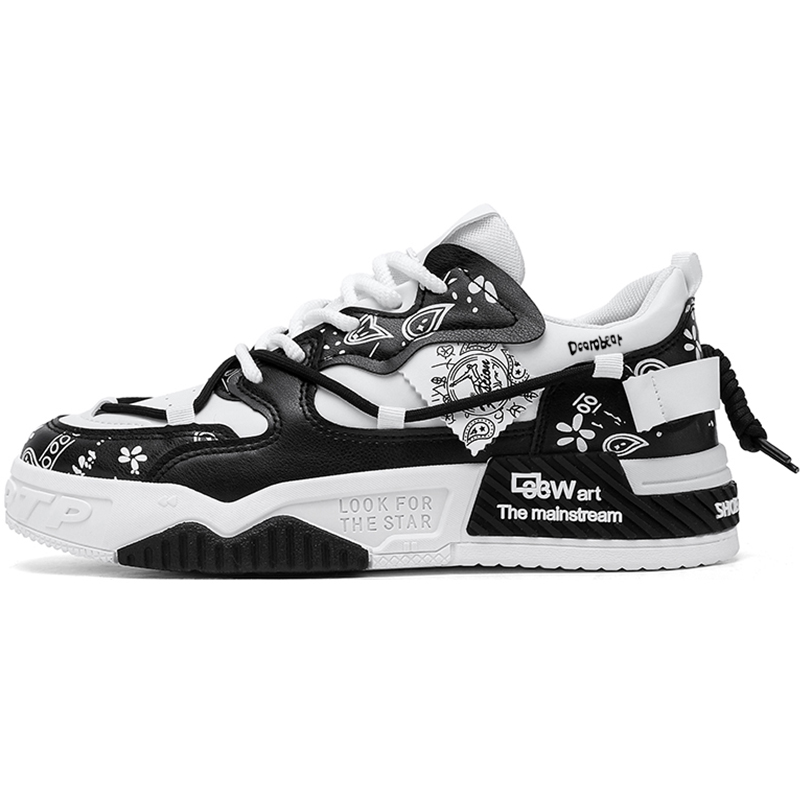 

Низкие мужские кроссовки Budding Bear, White Black