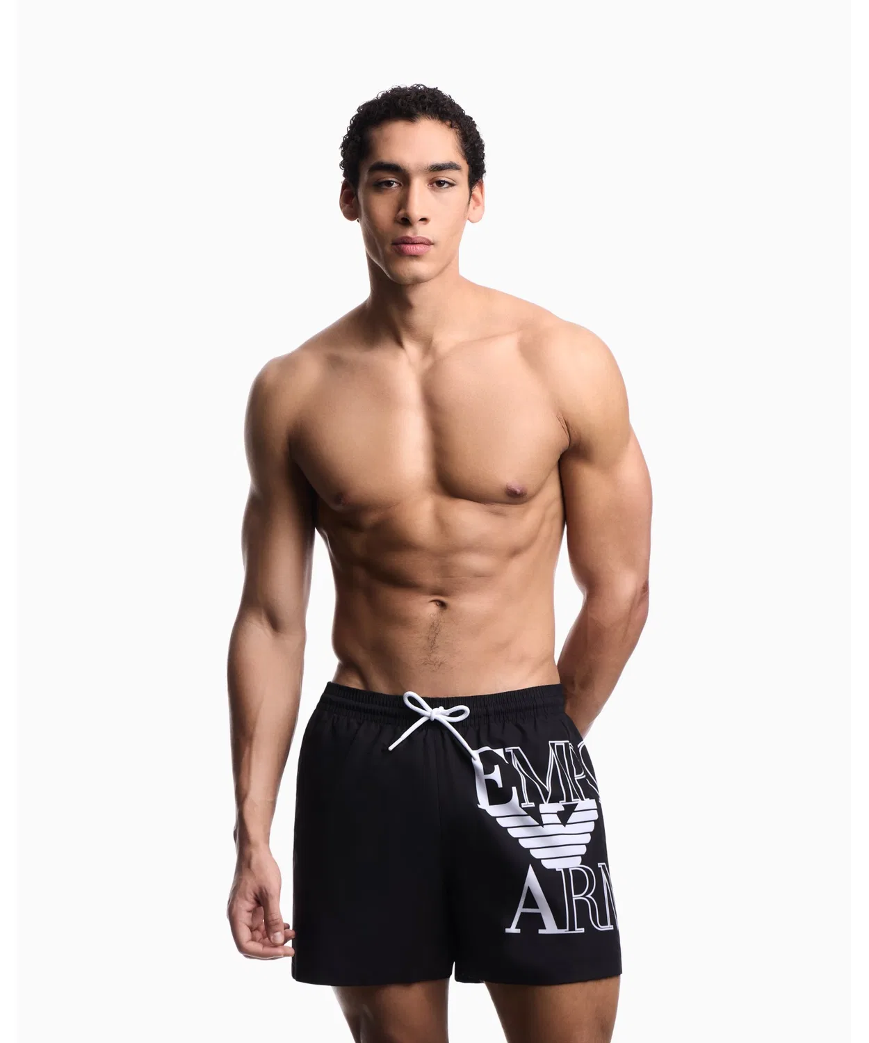 Плавки Emporio Armani с логотипом, черные