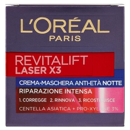 

L'Oreal Revitalift Laser X3 Крем-маска в ампулах ночная 50 мл, L'Oreal