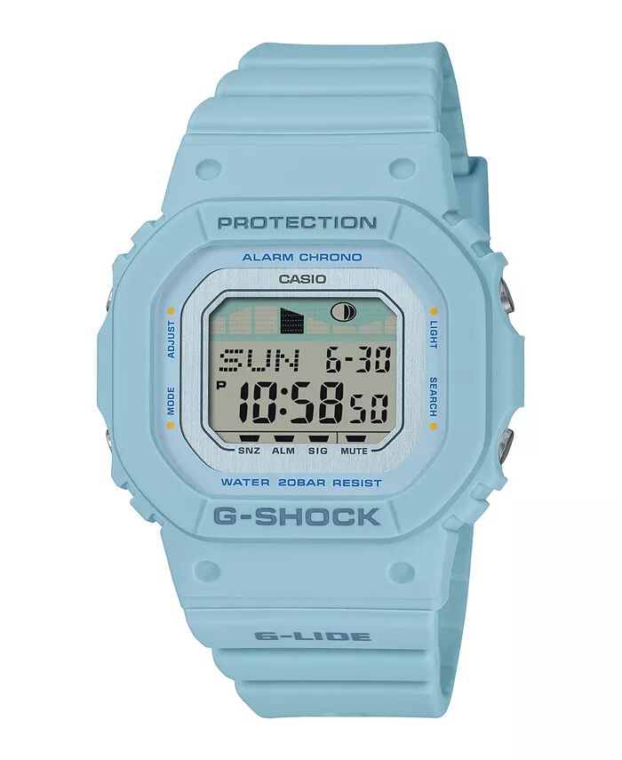 

Унисекс цифровые часы из синей смолы, 40,5 мм GLXS5600-2 G-Shock, синий