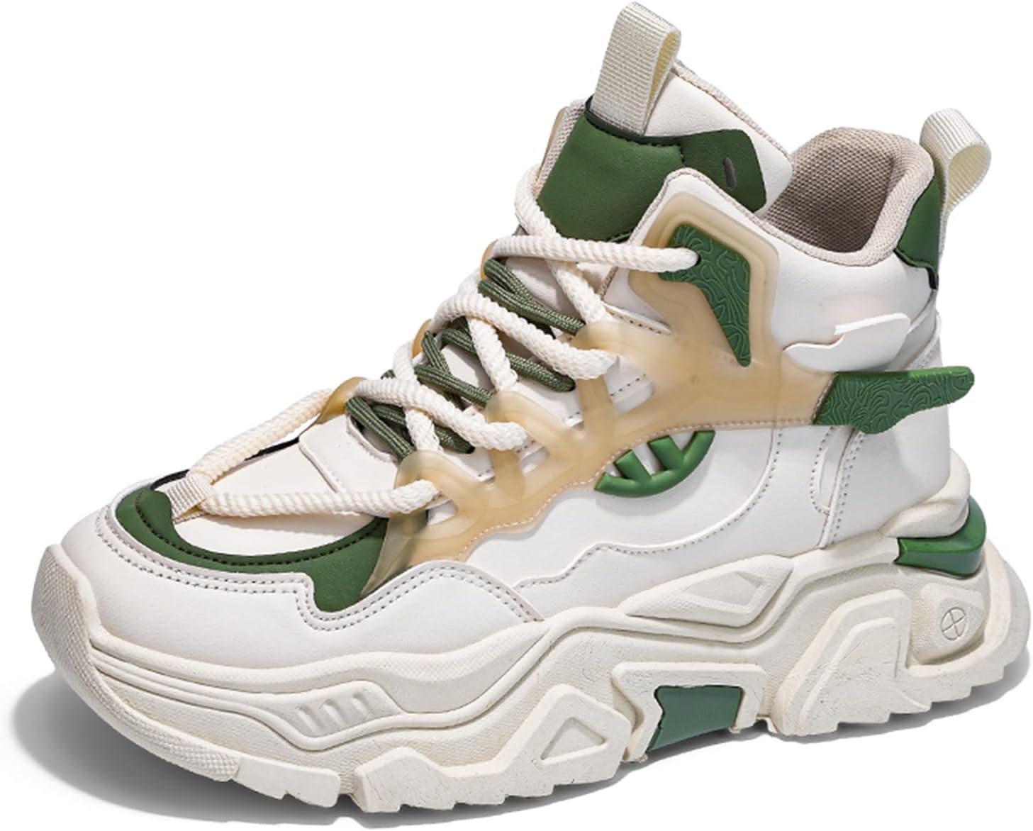 

Мужские повседневные спортивные кроссовки для тенниса, работы и прогулок, массивные высокие модные кеды Spwagym, зеленый