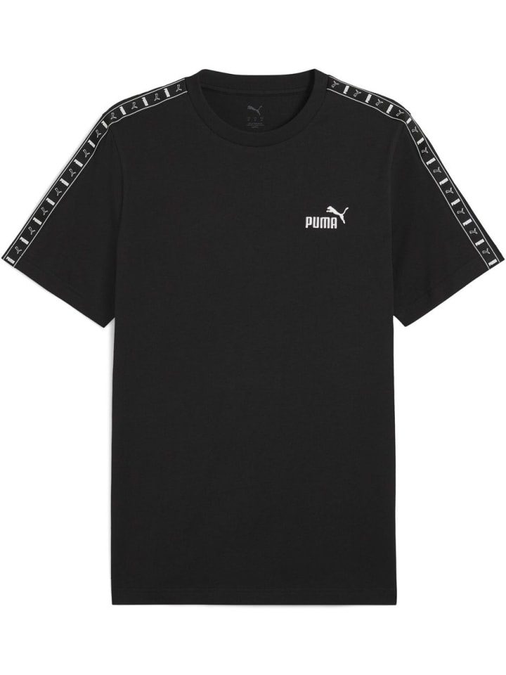 

Футболка ESS TAPE Tee черного цвета Puma