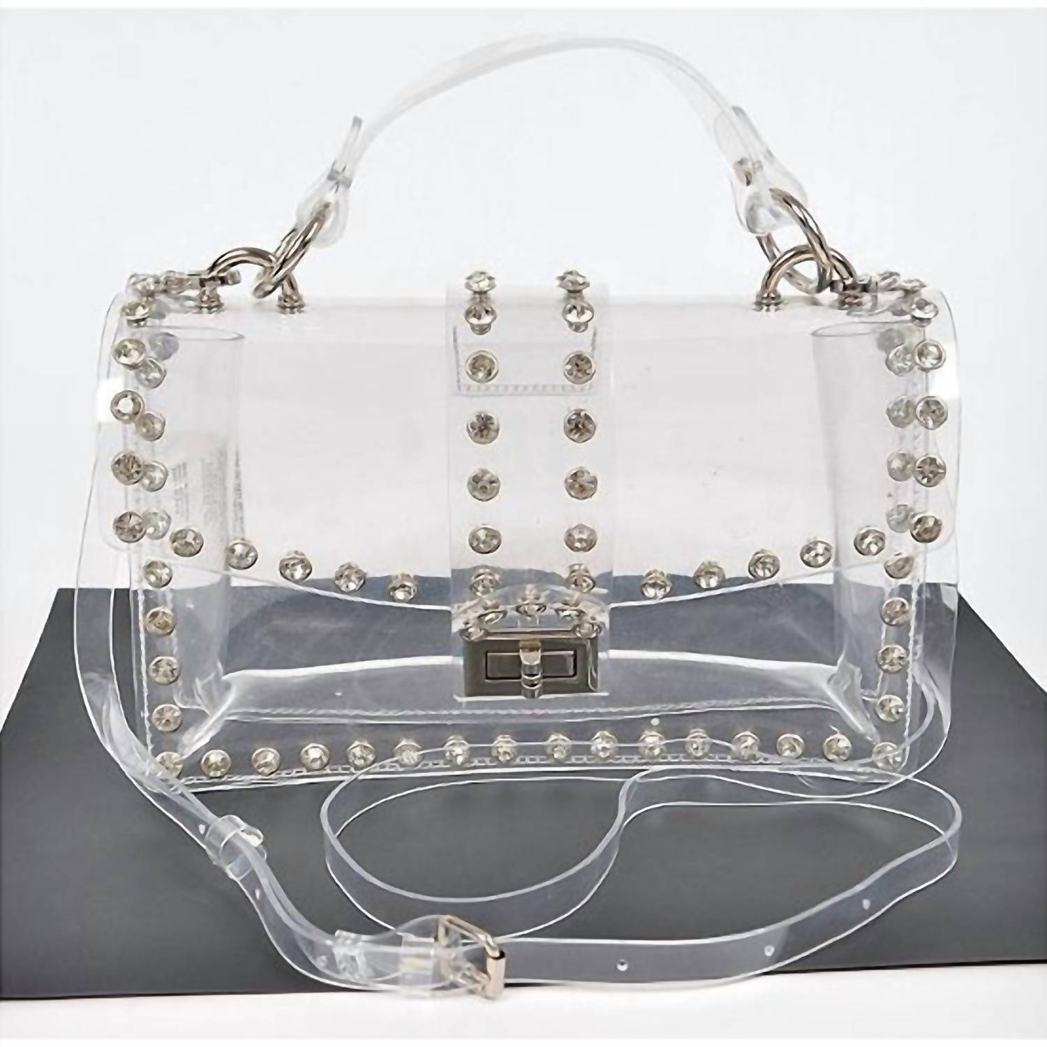 

Женская прозрачная сумка со стразами H&D Accessories, цвет clear