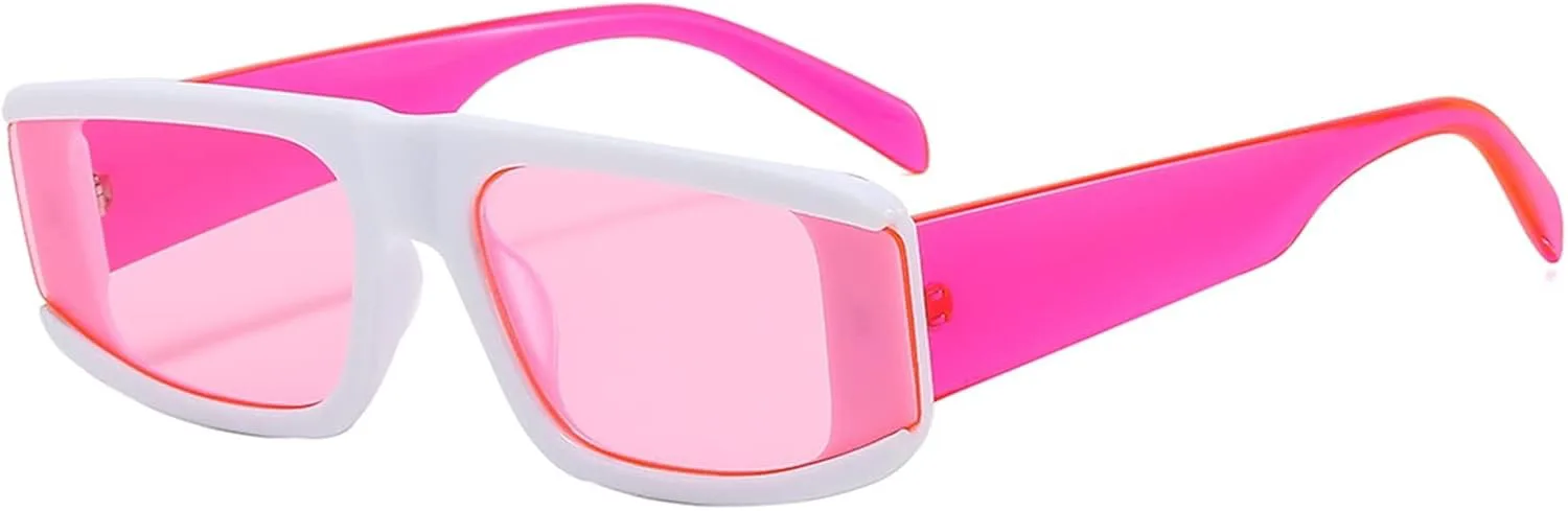 

Квадратные ретро-солнцезащитные очки 2026 года для мужчин и женщин, идеально подходят для отдыха на природе, пляжа и вечеринок (цвет: C, размер: средний) MTZJH, F