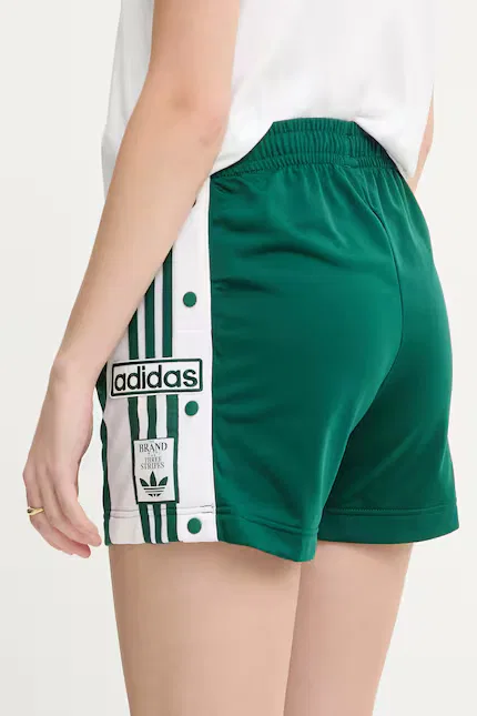 Шорты с высоким поясом Adibreak Adidas Originals, зеленый — фото 3
