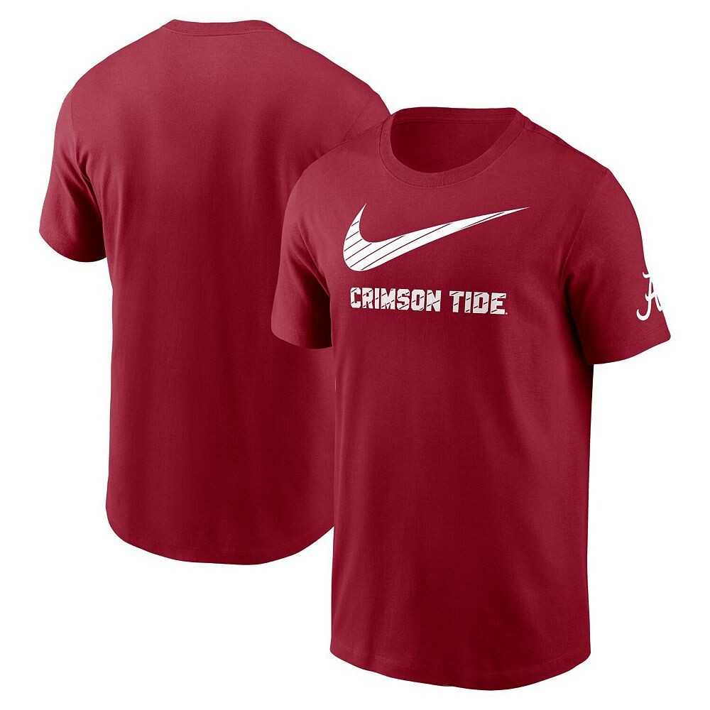 

Мужская футболка-талисман Nike Crimson Alabama Crimson Tide Campus, цвет Ala Red