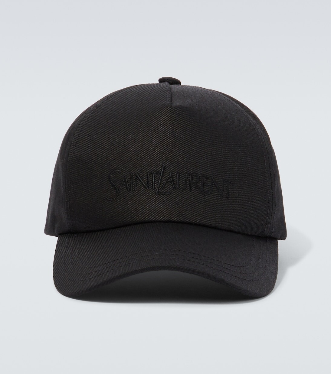 

Бейсболка из габардина с логотипом Saint Laurent, черный