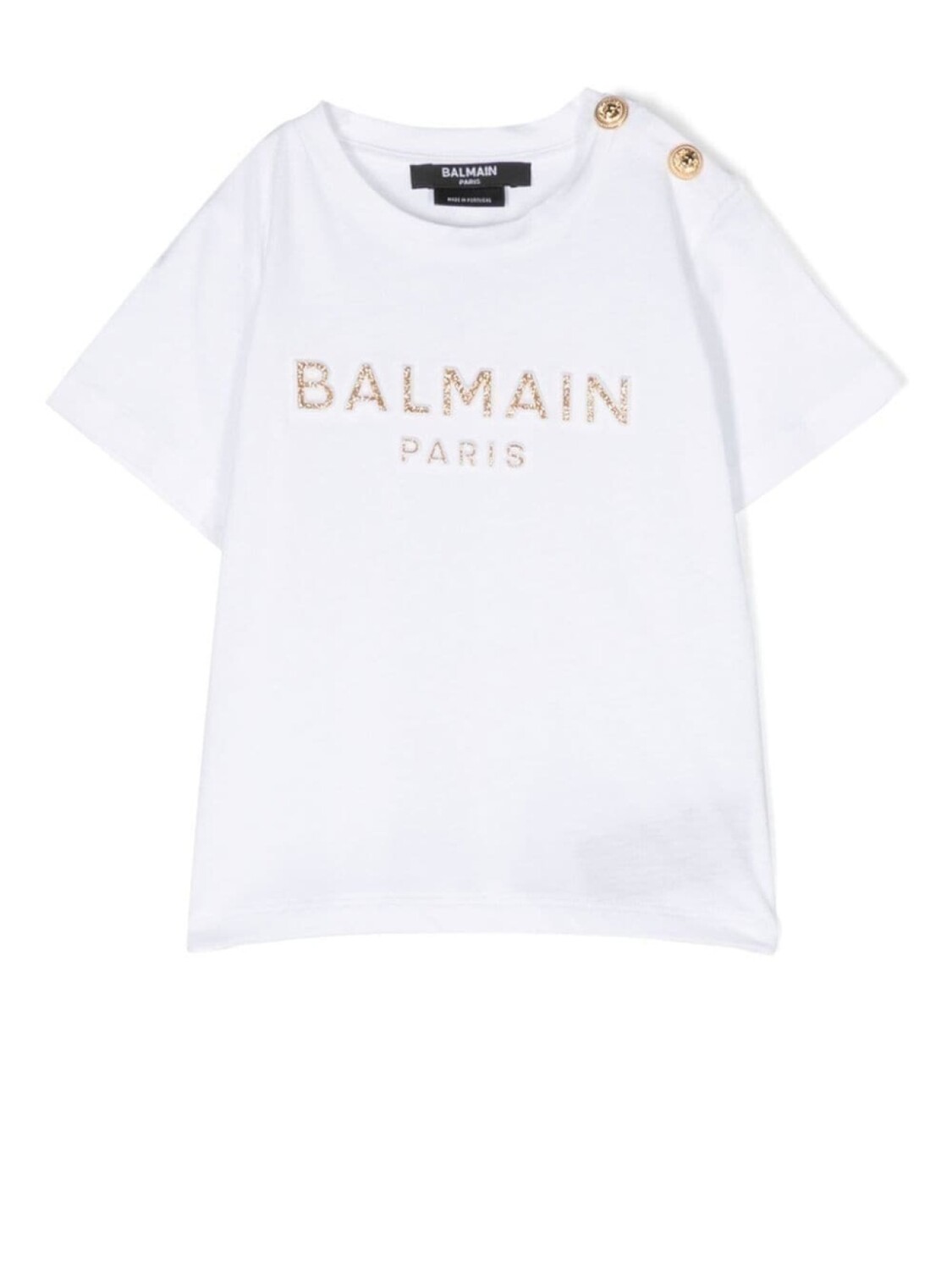 

Balmain Kids футболка с логотипом, белый