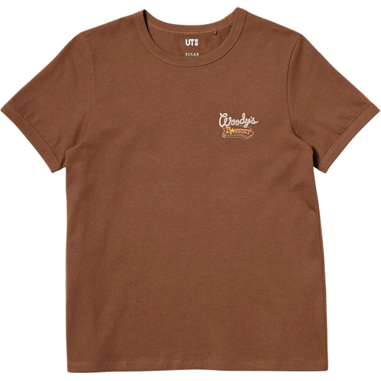 Футболка женская x WANJUZONGDONGYUAN,LIANMINGKUAN UNIQLO, Umber