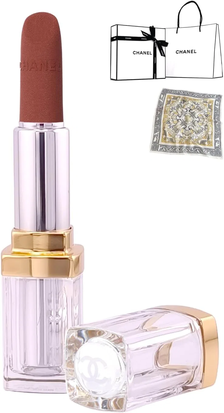 Помада Chanel Lip Tranteen Le Rouge, 14 Rouge Antimist, в комплекте шопер, фирменный платок